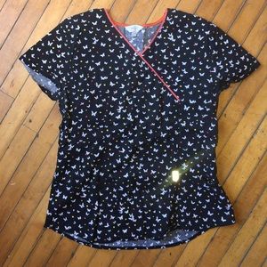 Butterfly 🦋 scrub shirt size large